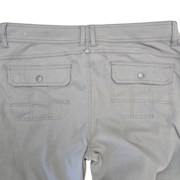 Prana Women's Cargo Pants Khaki Green Straight‎ Leg Outdoor Casual Sz 16 - Picture 4 of 9